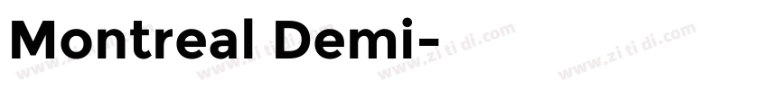 Montreal Demi字体转换